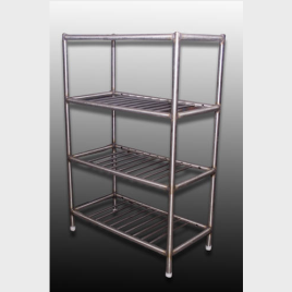 Silver Stainless Steel Storage Rack