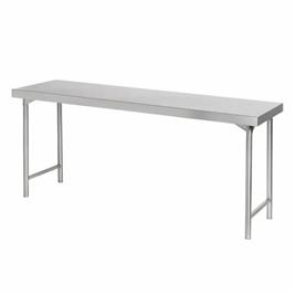 Silver Polished Stainless Steel Restaurant Folding Table, 30"x72"