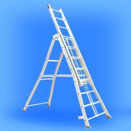 SKL Silver Telescopic Self Support Ladder