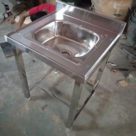 Silver Square Stainless Steel Sink