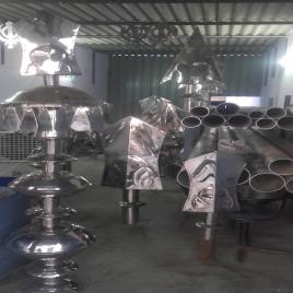 Silver Steel Temple Kalash