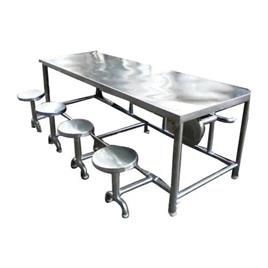 Silver Stainless Steel Kitchen Dining Table