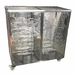 Silver Stainless Steel Kitchen Storage Bin, 2x4 Feet