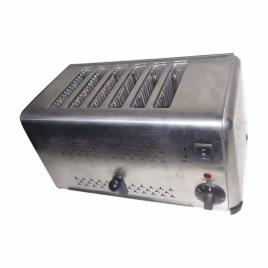 Silver 6-Slot Pop Up Toaster