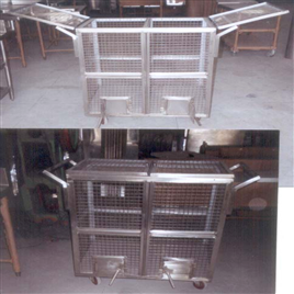 Silver Stainless Steel Kitchen Bin