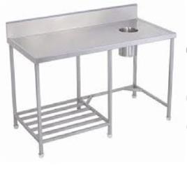 Polished Stainless Steel Soiled Dish Surface