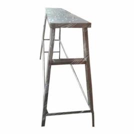 Silver Stainless Steel Folded Table