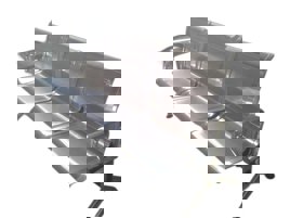 Silver Hospital Waiting Chair