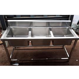 Silver Three Sink Station