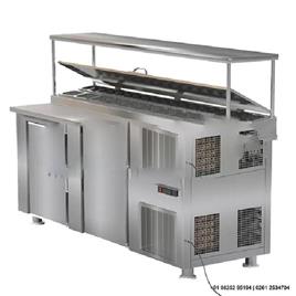 Silver Under Counter Refrigerator Device