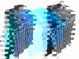 Silver Welded Wire Mesh Containers