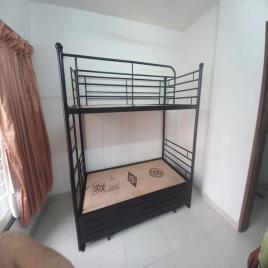 Single Metal Bunk Bed With Box Storage