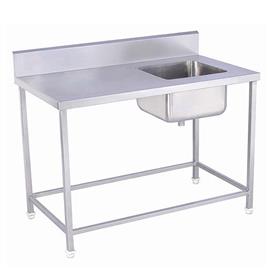 Silver Stainless Steel Kitchen Sink Table
