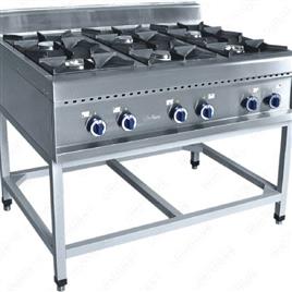 Six Burner Commercial Gas Range