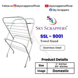 Foldable Stainless Steel Clothes Dryer with Wheels