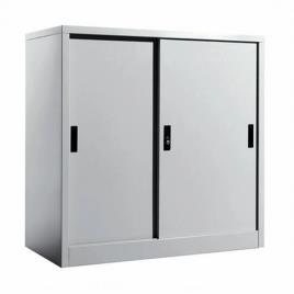 Office Sliding Metal Cabinet, 2 Doors