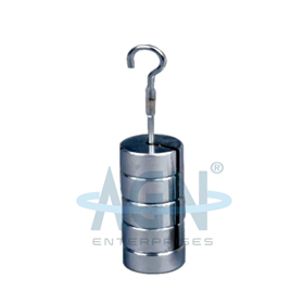 SLOTTED WEIGHT (Iron Chrome Plated with Hanger)