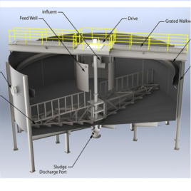 Sludge Thickening Mechanism, 500 m3/day Capacity