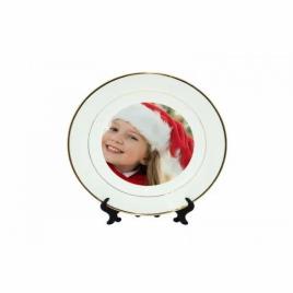 Printed Round Ceramic Plates