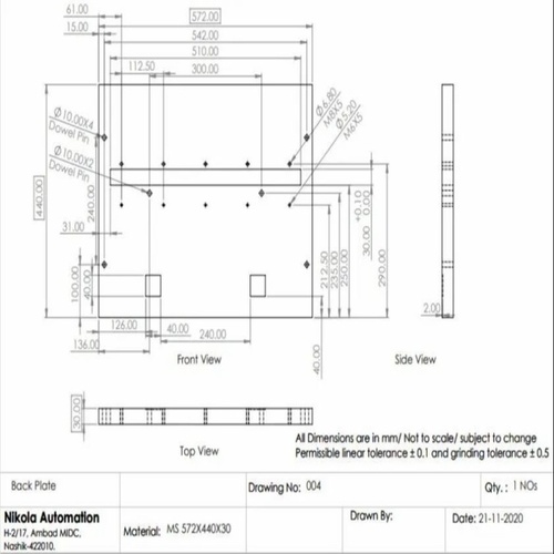 2D Detailed Drafting Service