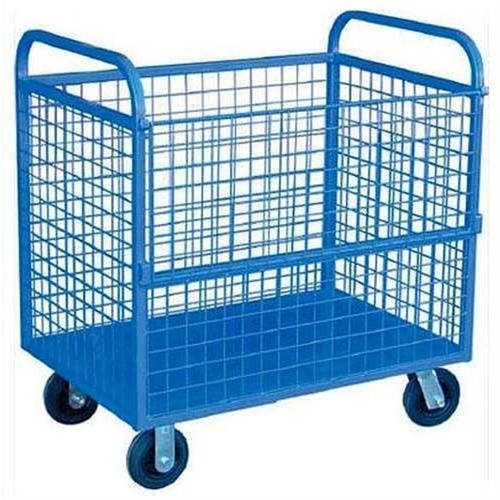 4 Wheel Mild Steel Wire Mesh Cage Equipment, 200kg Capacity