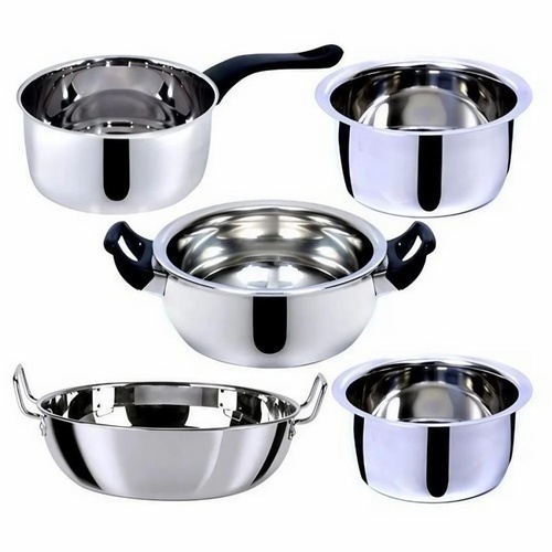 5 Piece Steel Kitchen Utensil Set
