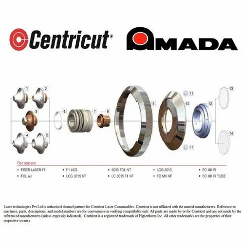 Amada Fiber Laser Copper Nozzles