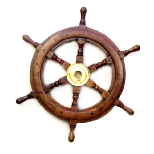 Antique Wooden Ship Wheel
