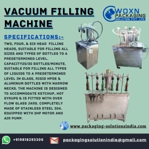Automatic Vacuum Filling Machine 1HP