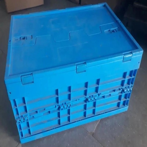 Blue Foldable HDPE Crate