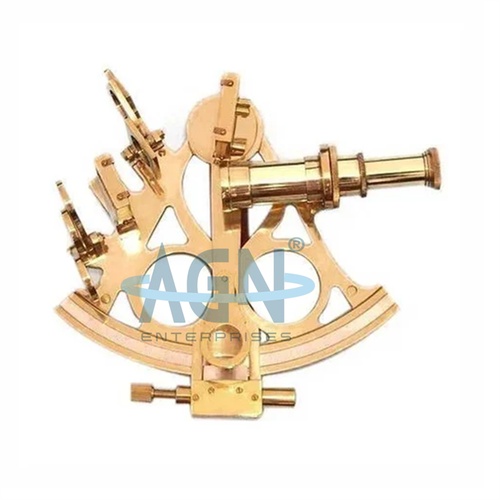Brass Sextant With Stand