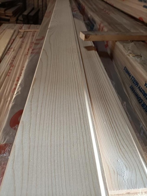 Brown Pine Wood Wall Paneling 120x12mm