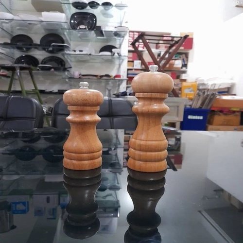 Brown Wooden Pepper Grinder
