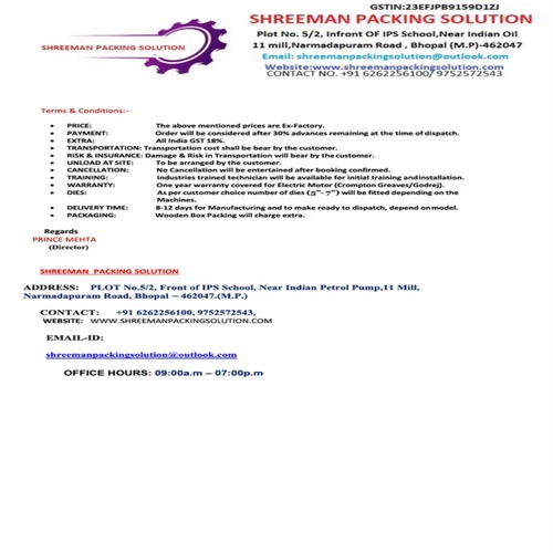 Chuna Pouch Filling Machine Automatic