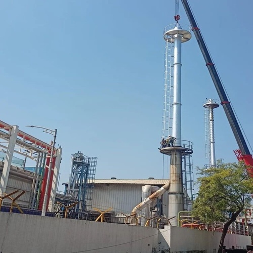 Civil Foundation Industrial Chimney, Mild Steel