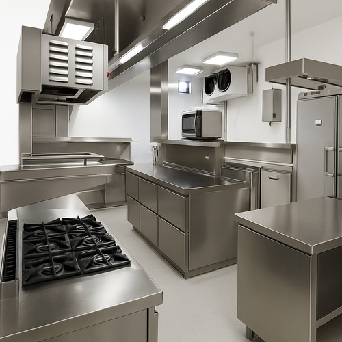 Commercial Kitchen Equipment Setup