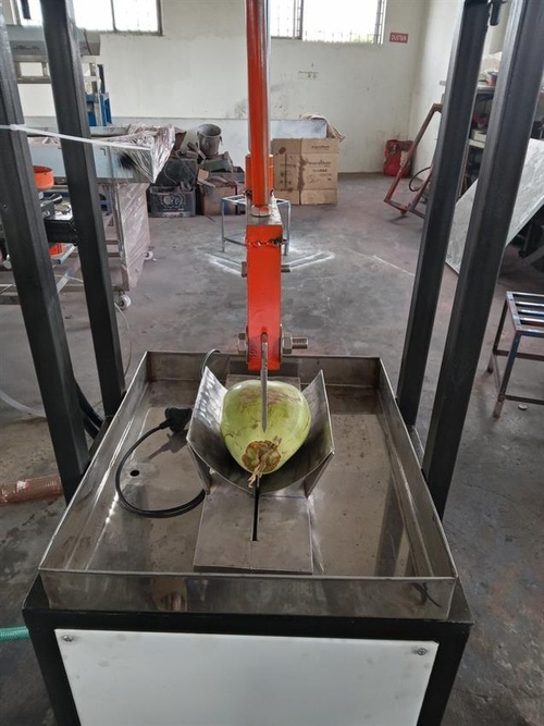 Commercial Semi-Automatic Coconut Cutting Machine