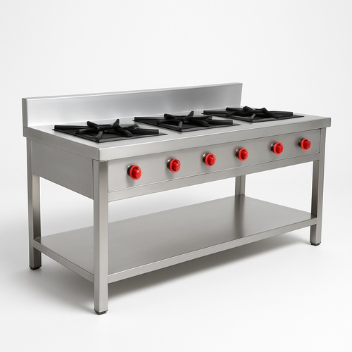 Commercial Stainless Steel Gas Range