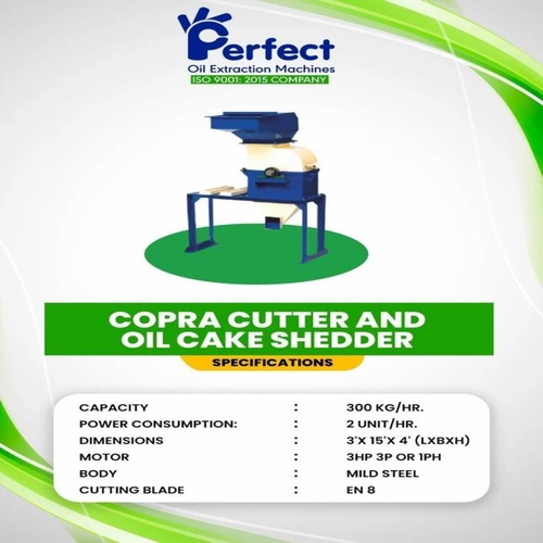 Copra Shredder & Cutter Machine