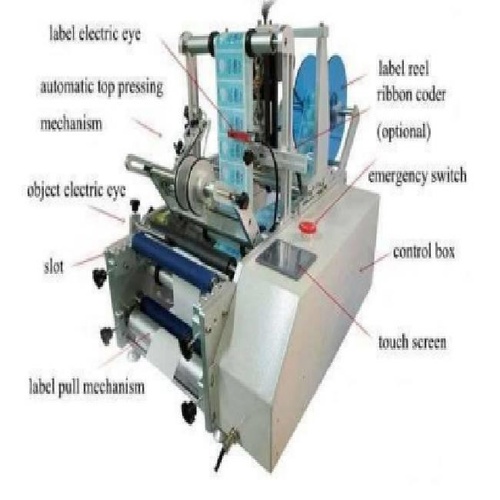 Desktop Label Dispenser Machine for Round Bottles