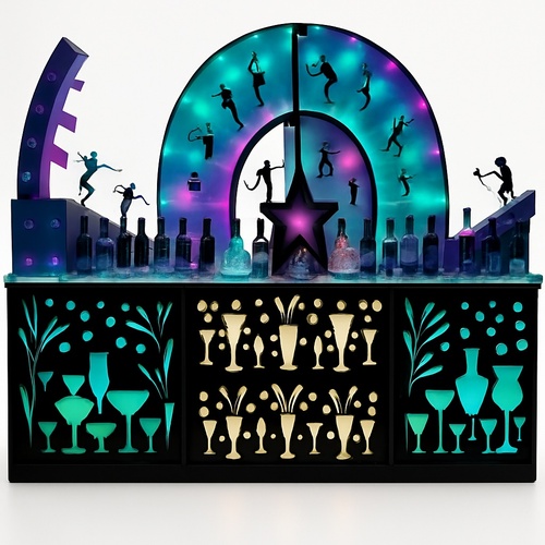 Display Mocktail Bar Counter