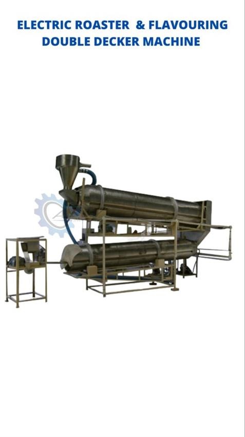 Double Decker Roaster Flavoring Machine, 75-100 Power, 50kg+ Capacity