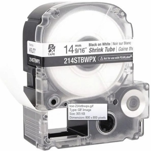 Epson LK-4WBA7 12mm Printer Tape Heat Shrink Tube