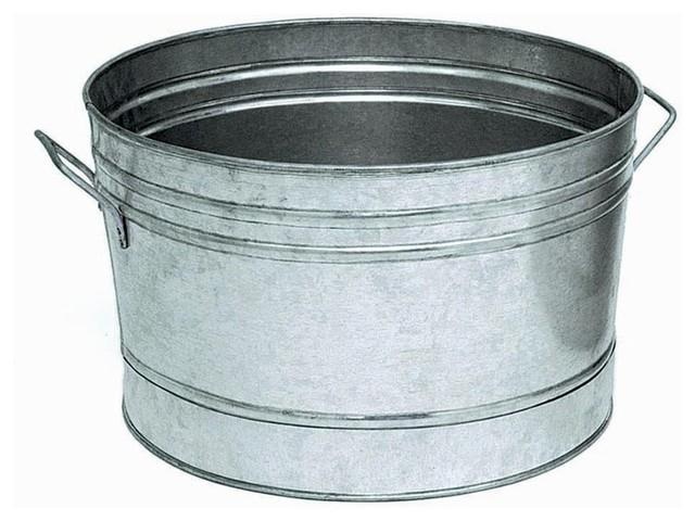 Galvanized Steel Round Planter Tub
