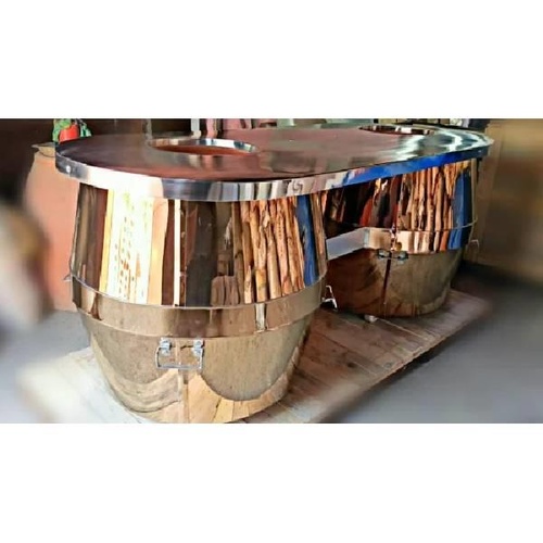 Gold Stainless Steel Medium Tandoor