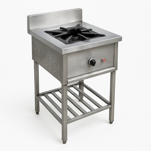 Grey Stainless Steel Single Burner Stove