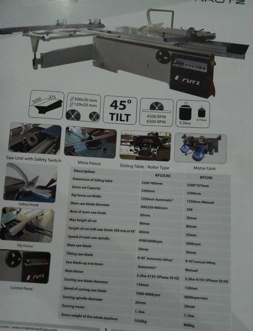 Krutz Panel Saw Equipment