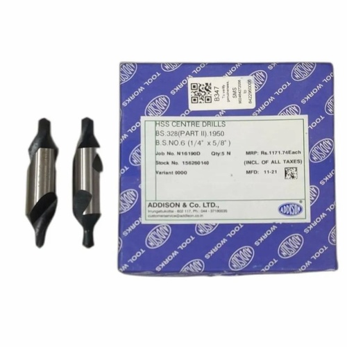 M2 Straight Shank HSS Centre Drill Bit