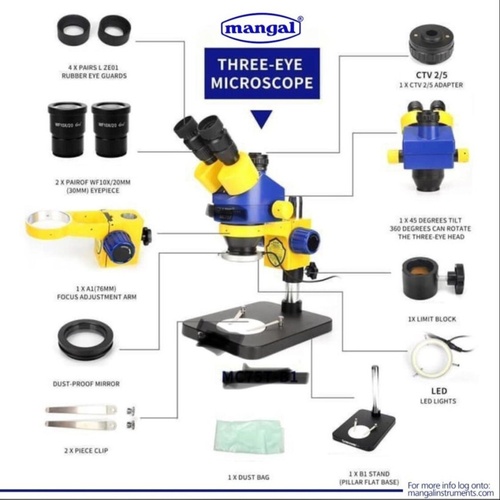 Mangal Three Eye Trinocular Microscope