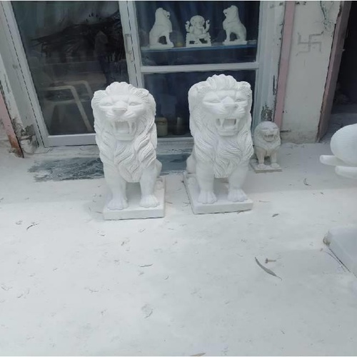 Marble Lion Sculpture (3 Feet)